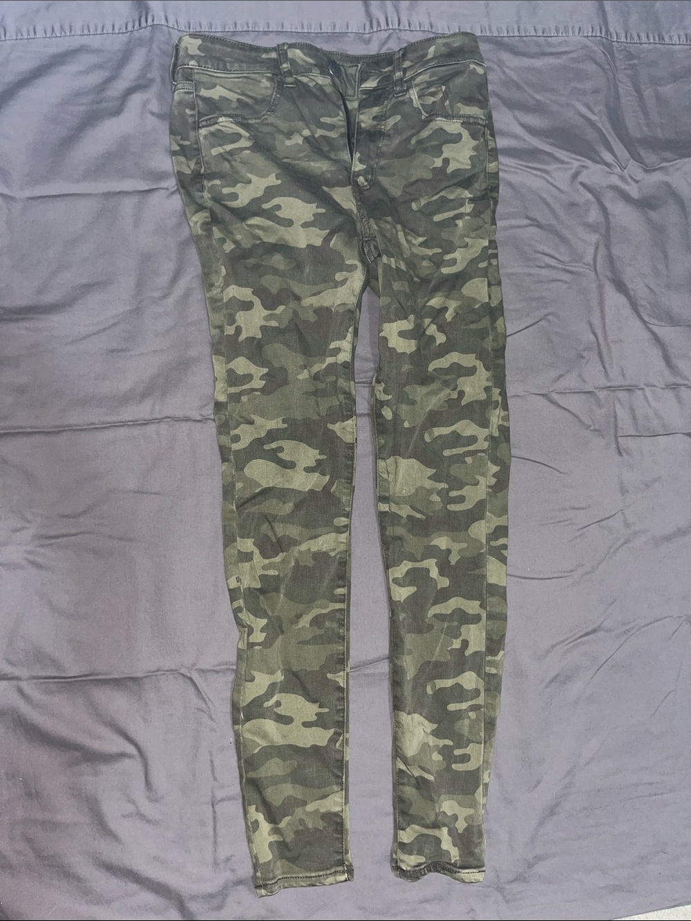 American Eagle Outfitters Olive Green Camo Jeggings